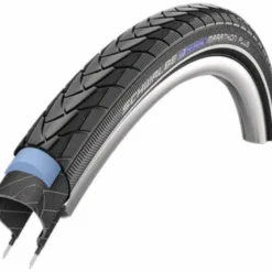 Schwalbe Pneu Marathon Plus 700x48C Rigide Avec Bande Réfléchissante Black